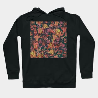 Poppy Garden (Dark Teal) Hoodie